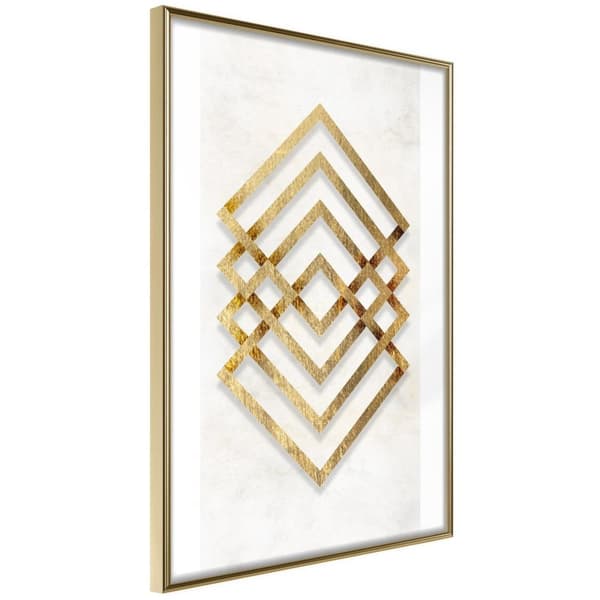 Inramad Poster / Tavla - Golden Inlay