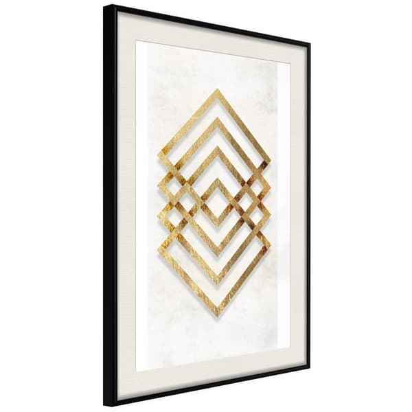 Inramad Poster / Tavla - Golden Inlay