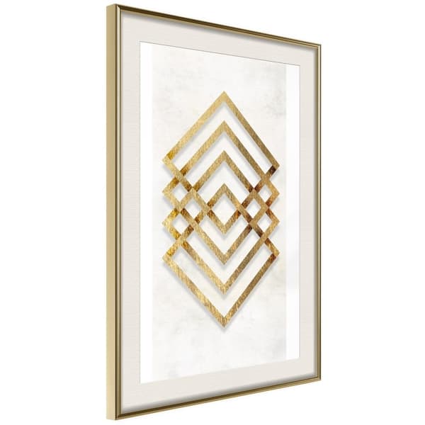 Inramad Poster / Tavla - Golden Inlay