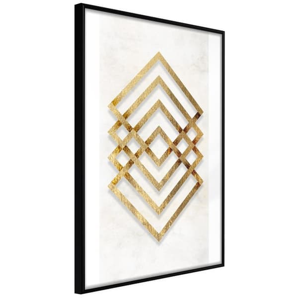 Inramad Poster / Tavla - Golden Inlay Svart ram 20x30