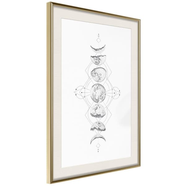 Inramad Poster / Tavla - Silver Globe