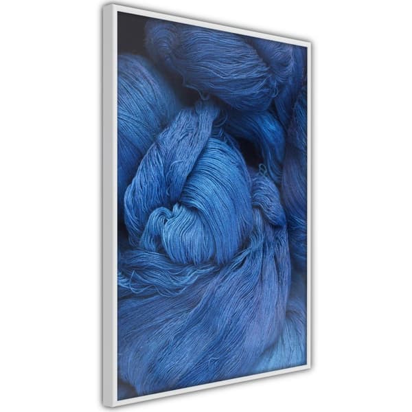 Inramad Poster / Tavla - Yarn Vit ram 20x30