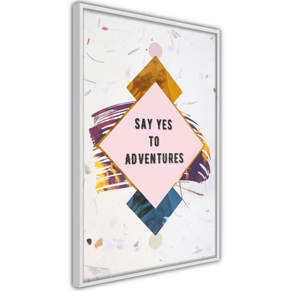 Inramad Poster / Tavla - Time for Adventure!