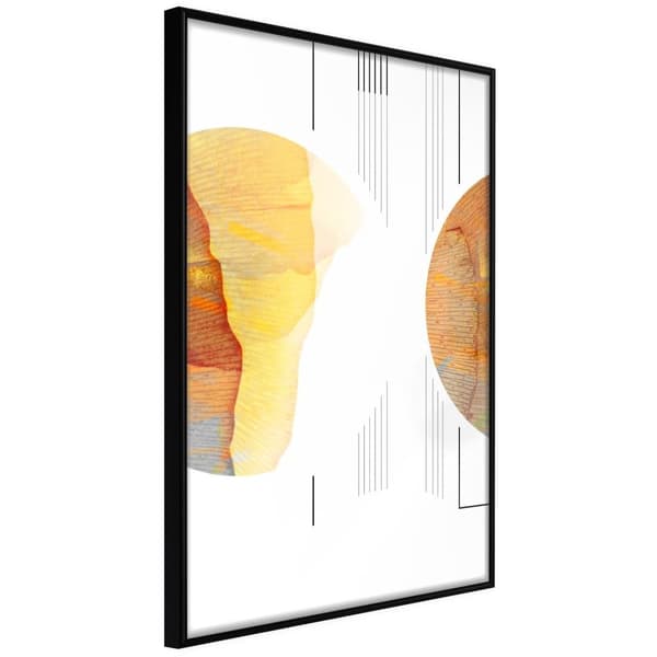 Inramad Poster / Tavla - Collision of Planets