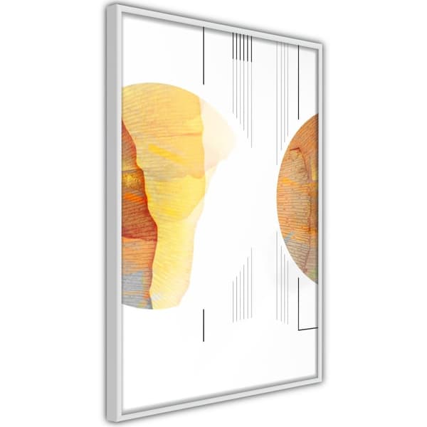 Inramad Poster / Tavla - Collision of Planets