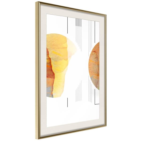 Inramad Poster / Tavla - Collision of Planets