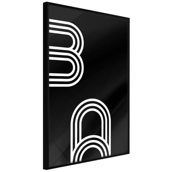 Inramad Poster / Tavla - Twisted Paper Clips