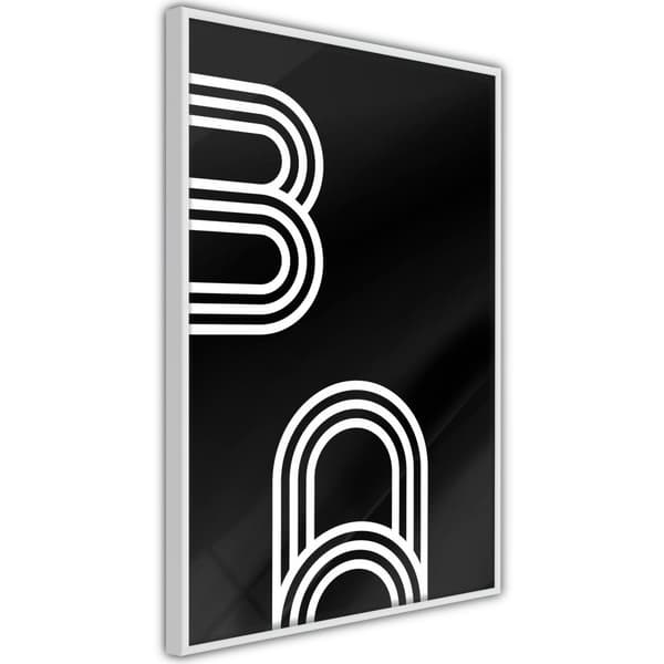 Inramad Poster / Tavla - Twisted Paper Clips