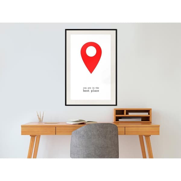 Inramad Poster / Tavla - The Best Location