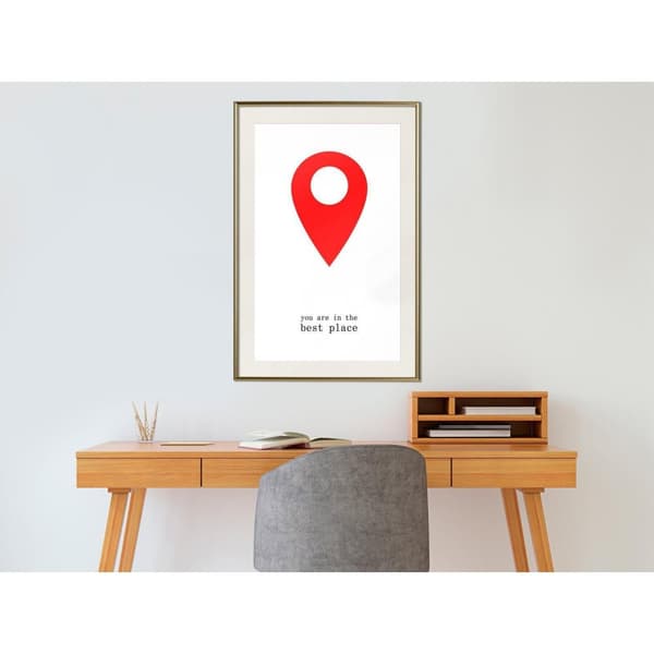 Inramad Poster / Tavla - The Best Location