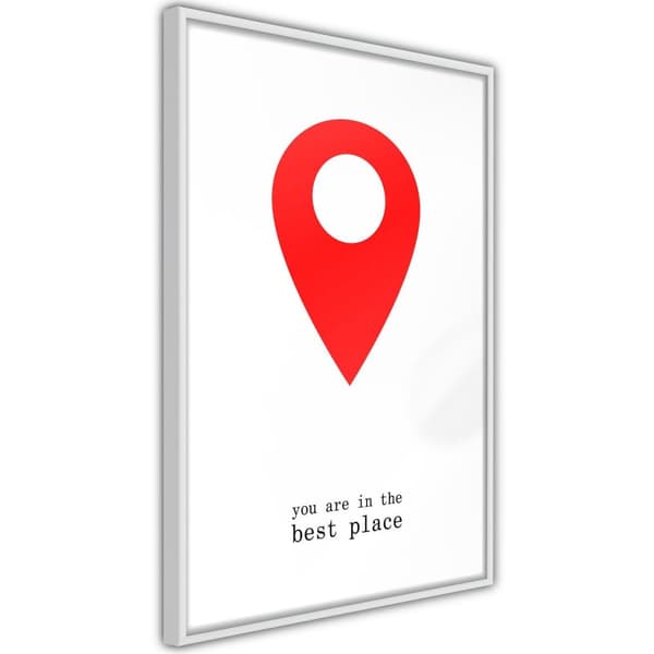 Inramad Poster / Tavla - The Best Location