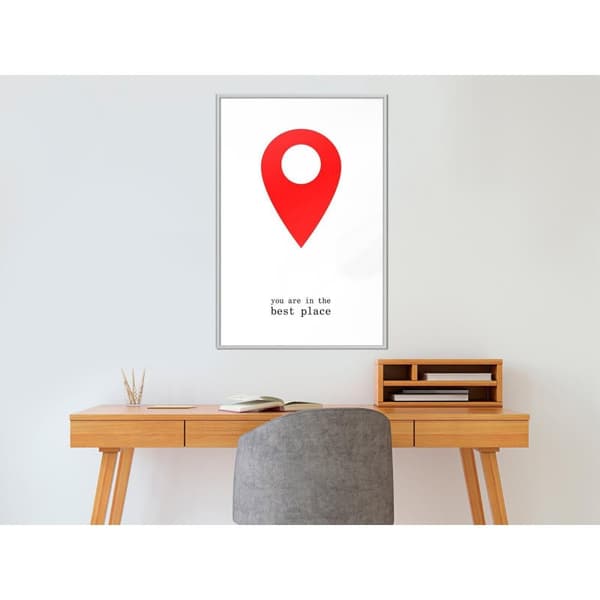 Inramad Poster / Tavla - The Best Location