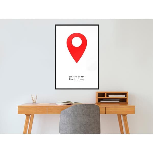Inramad Poster / Tavla - The Best Location