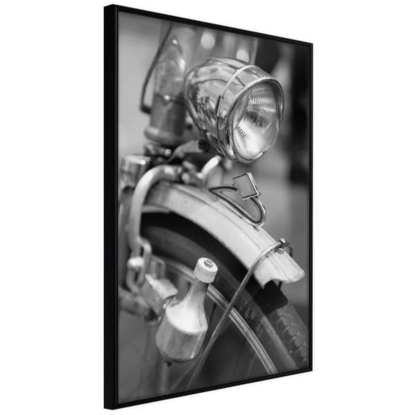 Inramad Poster / Tavla - Lamp and Dynamo Svart ram 30x45
