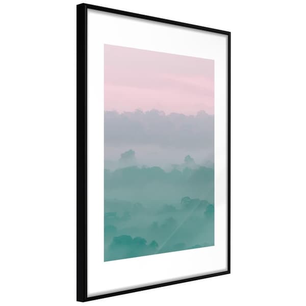 Inramad Poster / Tavla - Morning Fog Svart ram 40x60