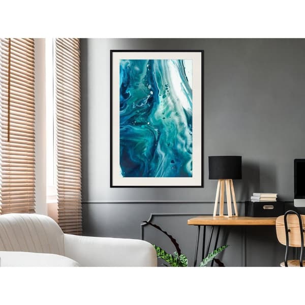 Inramad Poster / Tavla - Acrylic Pouring II