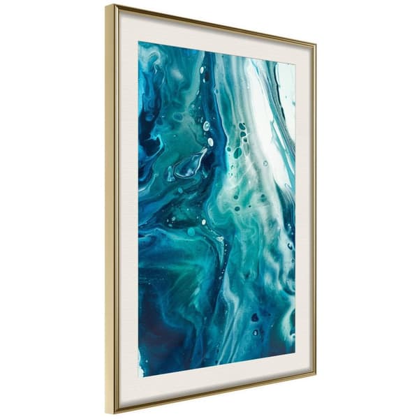Inramad Poster / Tavla - Acrylic Pouring II