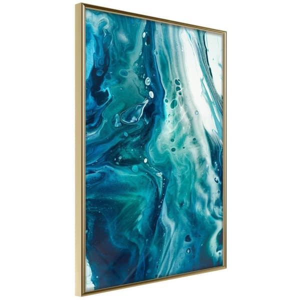 Inramad Poster / Tavla - Acrylic Pouring II