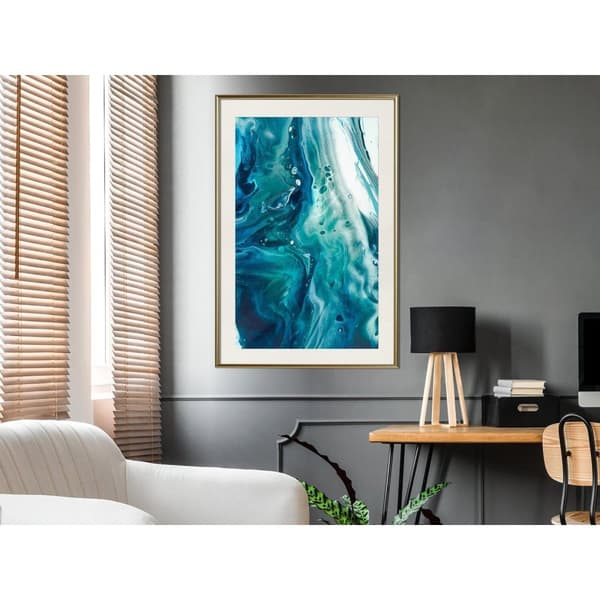 Inramad Poster / Tavla - Acrylic Pouring II