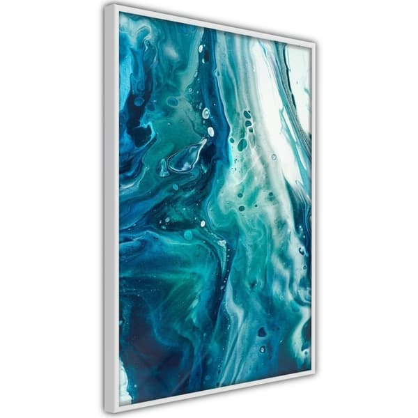 Inramad Poster / Tavla - Acrylic Pouring II