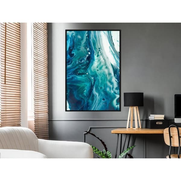 Inramad Poster / Tavla - Acrylic Pouring II