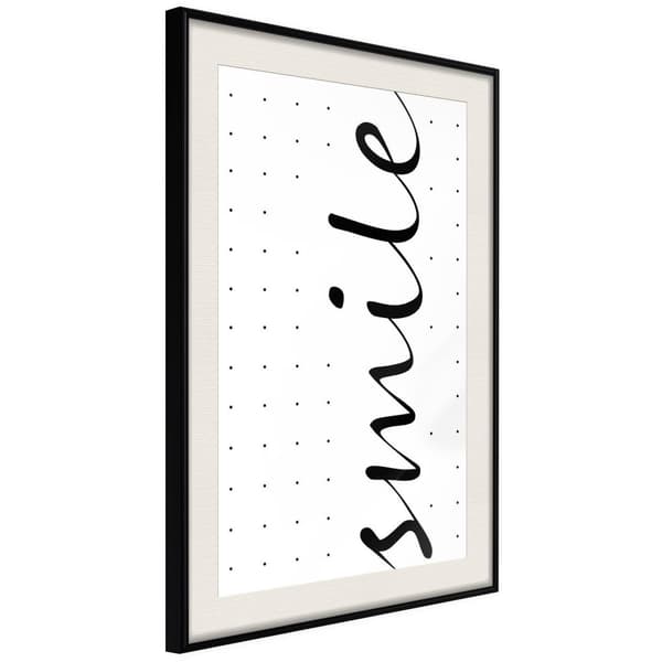 Inramad Poster / Tavla - Smile
