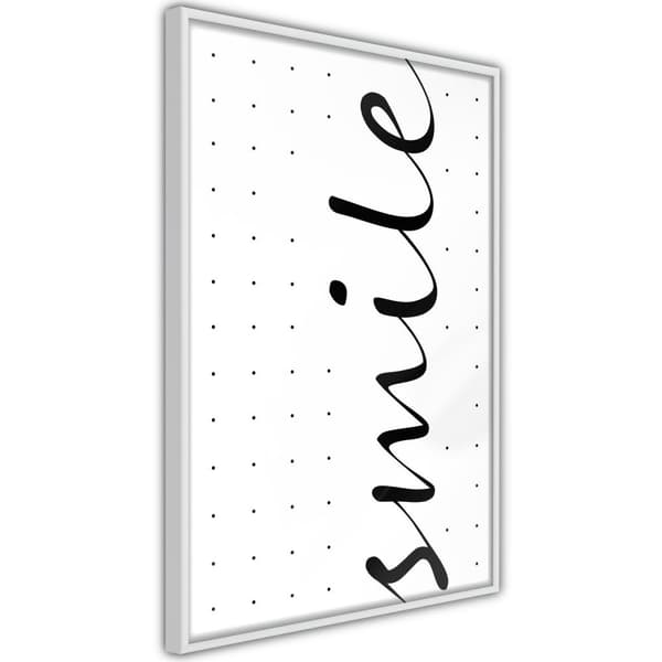 Inramad Poster / Tavla - Smile