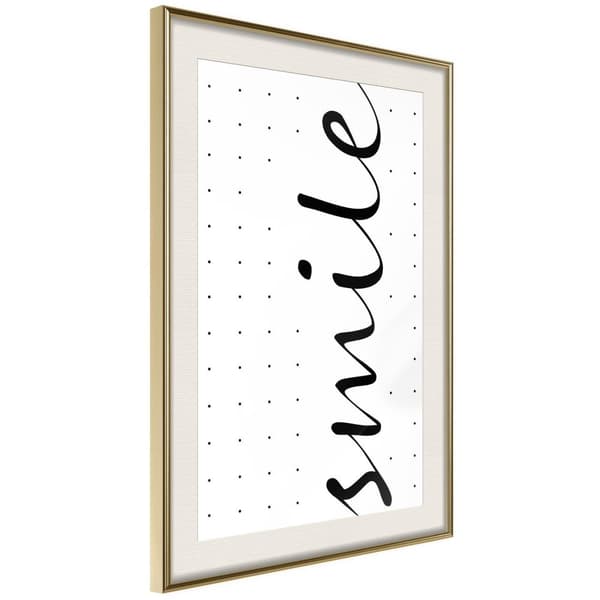 Inramad Poster / Tavla - Smile