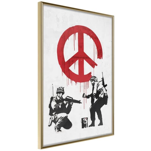 Inramad Poster / Tavla - Banksy: CND Soldiers II
