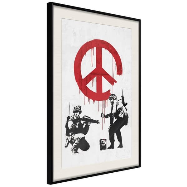 Inramad Poster / Tavla - Banksy: CND Soldiers II