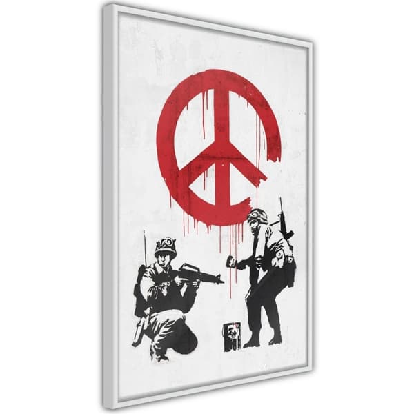Inramad Poster / Tavla - Banksy: CND Soldiers II