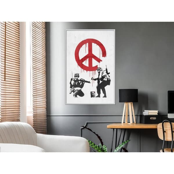 Inramad Poster / Tavla - Banksy: CND Soldiers II