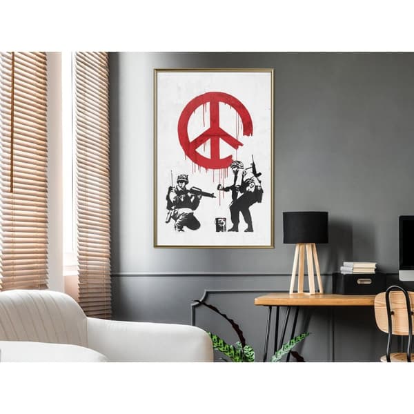 Inramad Poster / Tavla - Banksy: CND Soldiers II