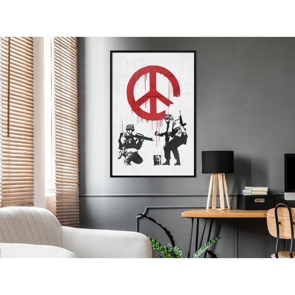 Inramad Poster / Tavla - Banksy: CND Soldiers II