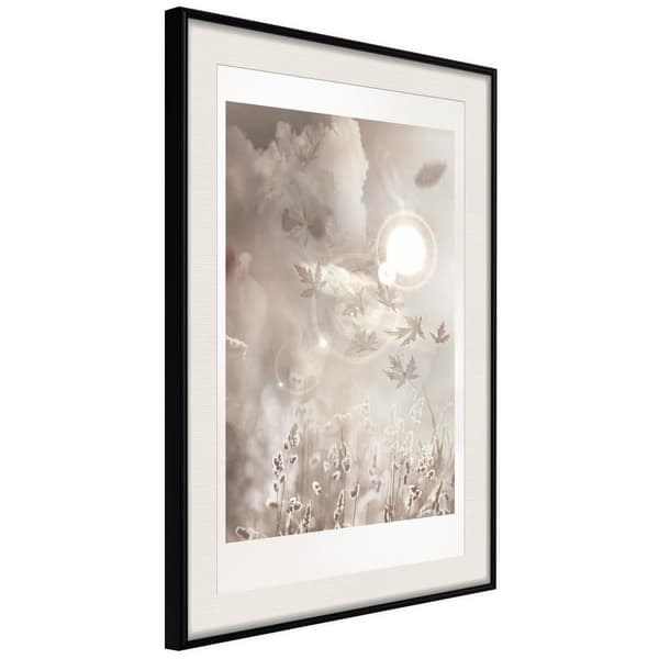 Inramad Poster / Tavla - On the Edge of the Summer Svart ram med passepartout 40x60