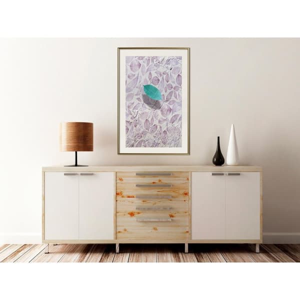Inramad Poster / Tavla - Floating Leaf II