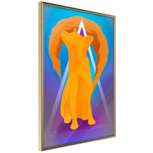 Inramad Poster / Tavla - Fire Fox