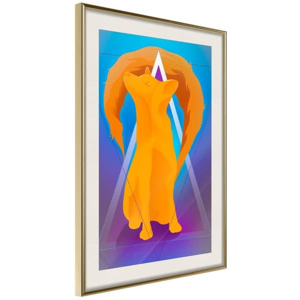 Inramad Poster / Tavla - Fire Fox