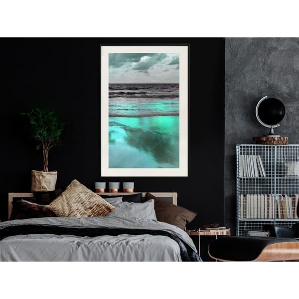 Inramad Poster / Tavla - Iridescent Sea