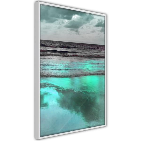 Inramad Poster / Tavla - Iridescent Sea