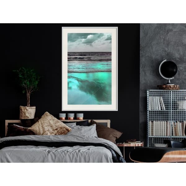 Inramad Poster / Tavla - Iridescent Sea