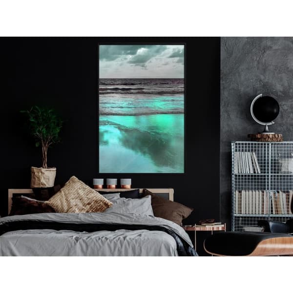 Inramad Poster / Tavla - Iridescent Sea