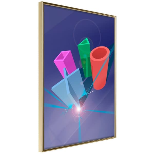 Inramad Poster / Tavla - Let's Play! Guldram 40x60
