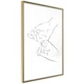 Miniatyrbild 1 av 11: Inramad Poster / Tavla - Joined Hands (White)