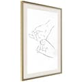 Miniatyrbild 9 av 11: Inramad Poster / Tavla - Joined Hands (White)