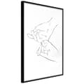 Miniatyrbild 1 av 11: Inramad Poster / Tavla - Joined Hands (White)