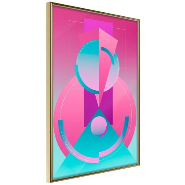 Inramad Poster / Tavla - Constructivist Train