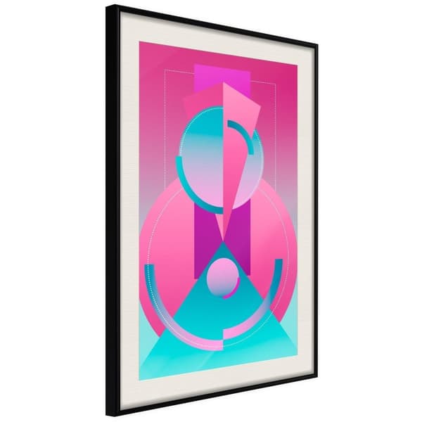 Inramad Poster / Tavla - Constructivist Train