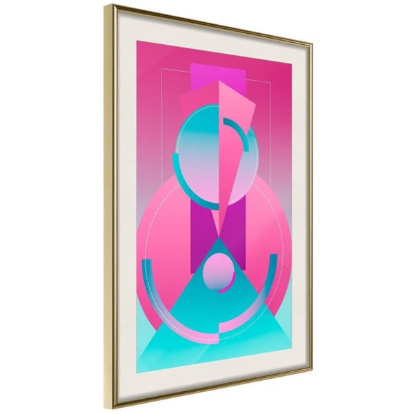 Inramad Poster / Tavla - Constructivist Train