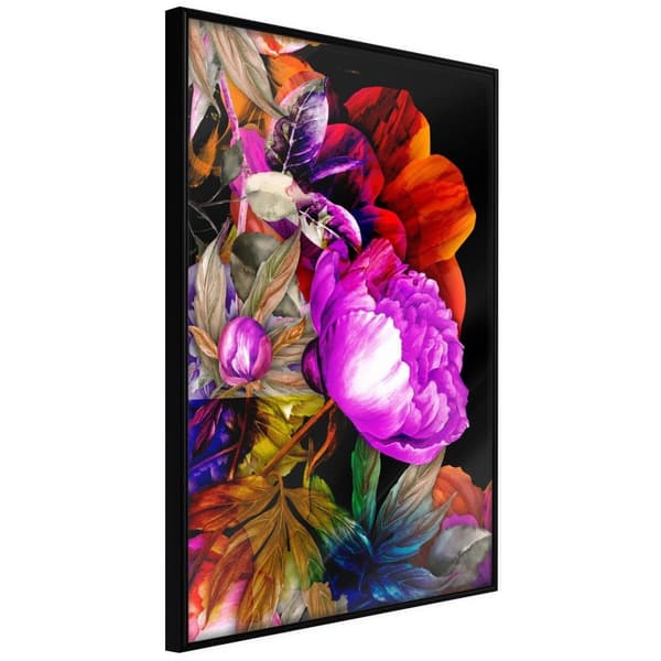 Inramad Poster / Tavla - Flower Sonata Svart ram 30x45